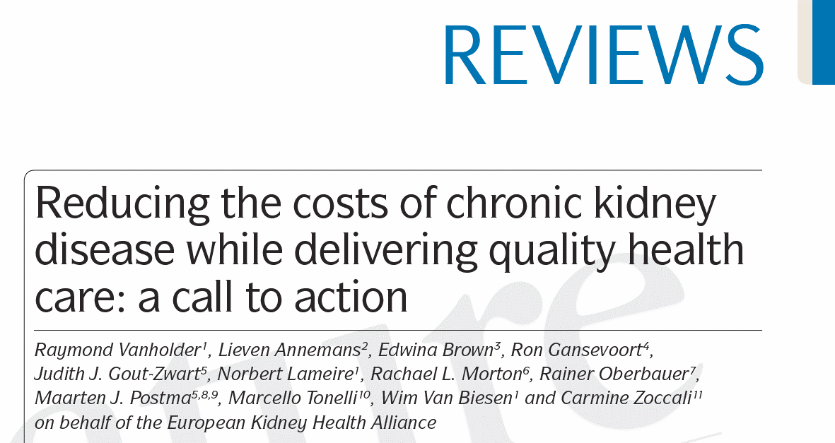 EKHA's first publication calls for action to reduce the costs of