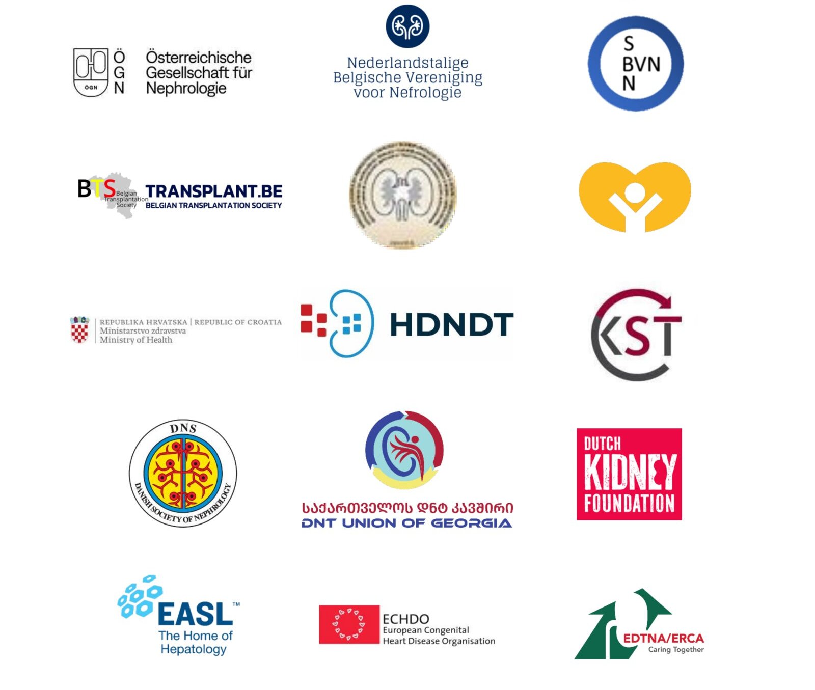 National organizations endorsing Strengthening Organ Donation and Transplantation Across the European Union