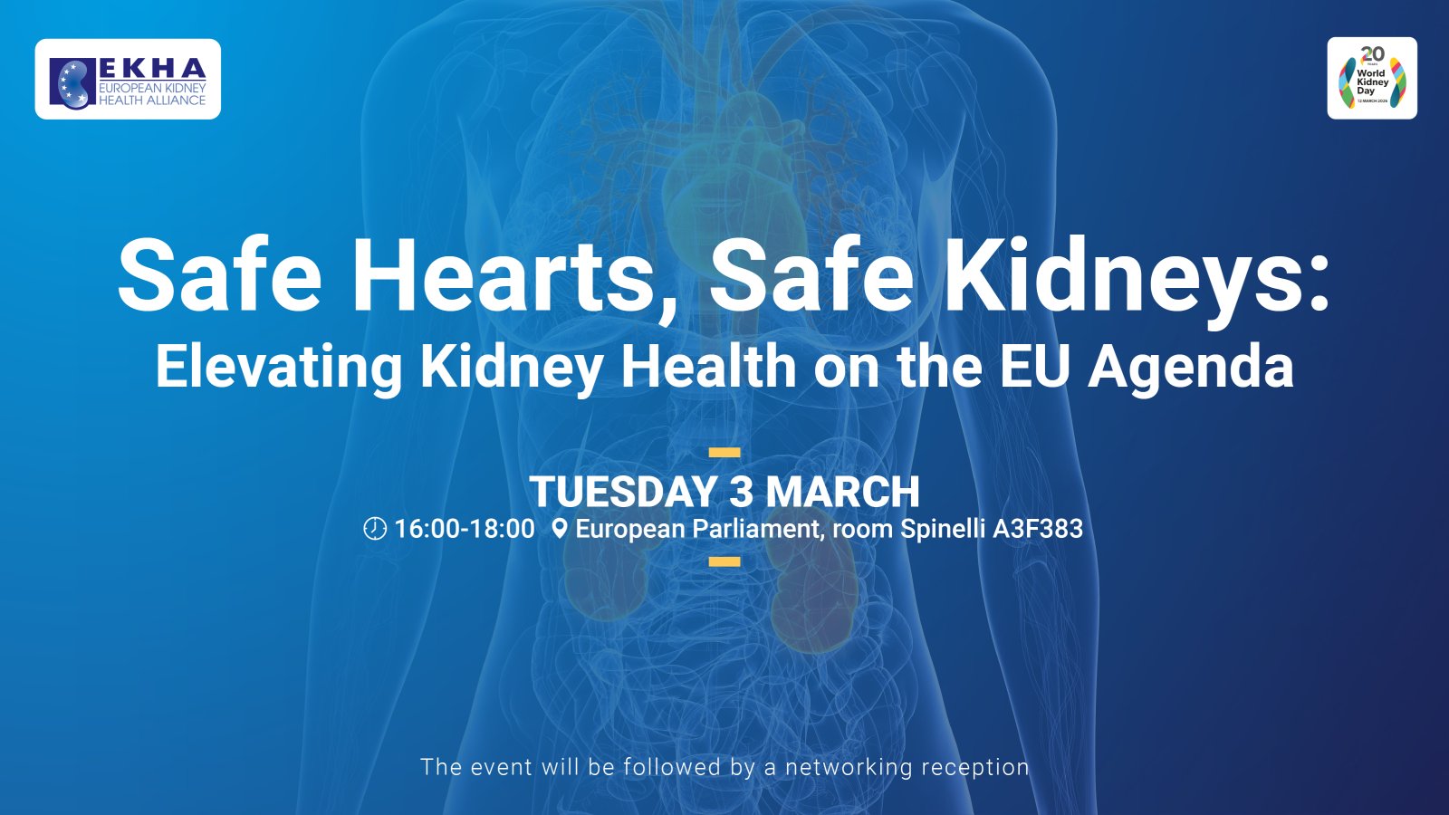 Safe Hearts, Safe Kidneys: Elevating Kidney health on the EU Agenda