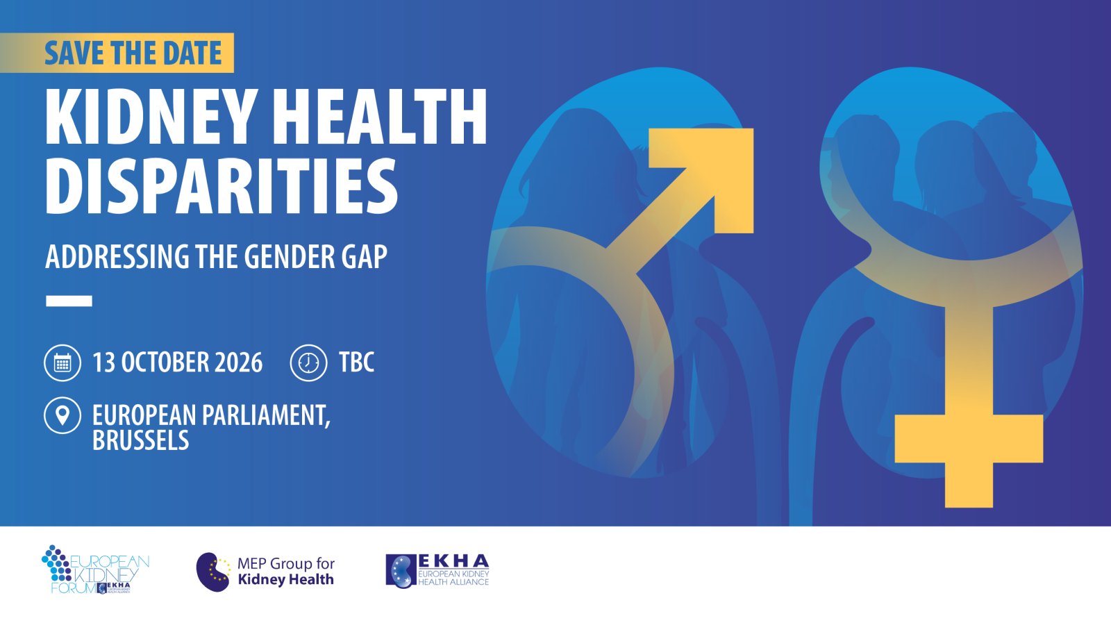European Kidney Forum 2026: Kidney health disparities – Addressing the gender gap